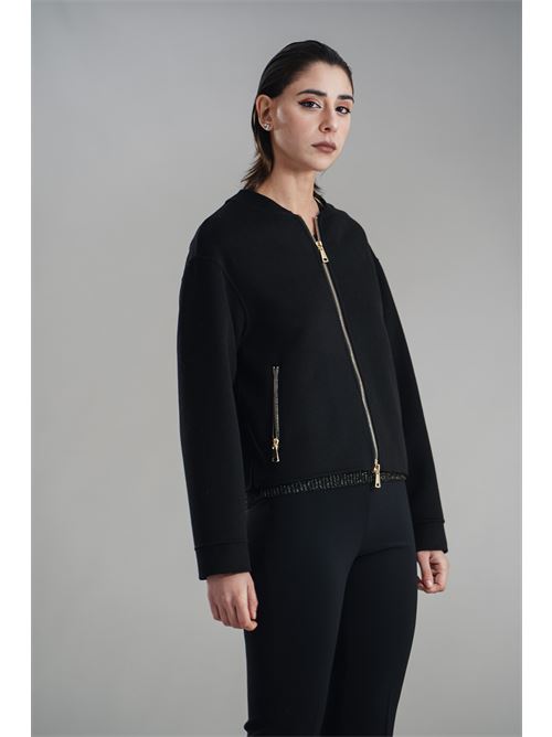 Bomber in misto lana Simona Corsellini | A25CPGBV1001NERO